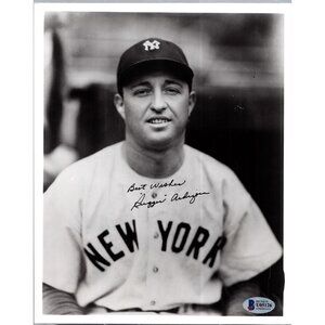 Rugger Ardizoia Autographed Signed 8x10 Photo MLB NY Yankees COA Beckett U05126